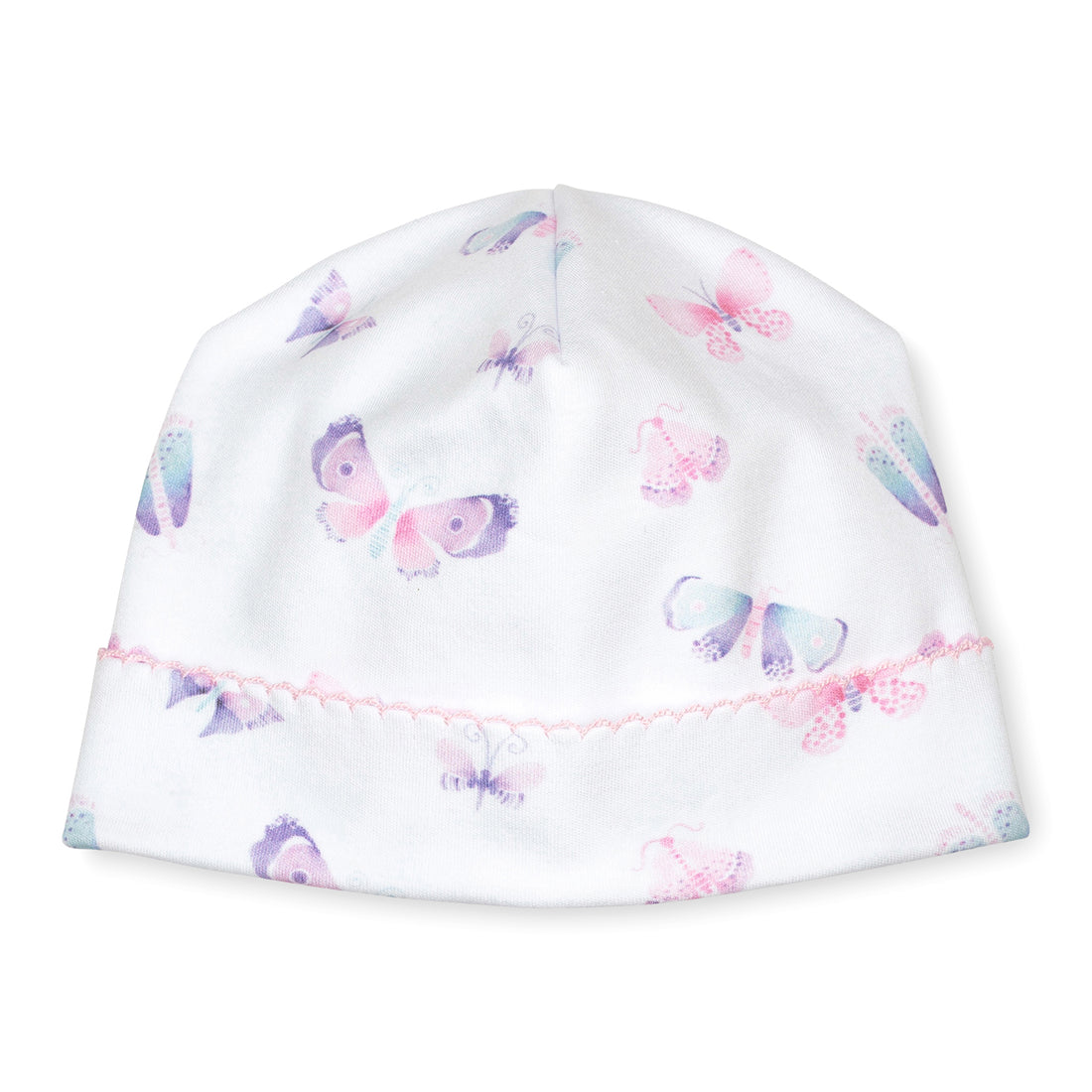 butterflyhat 2048 × 2048px pima cotton baby beanie hat with watercolor butterfly print