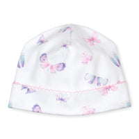 butterflyhat 2048 × 2048px pima cotton baby beanie hat with watercolor butterfly print