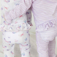 pima cotton baby ruffle footies