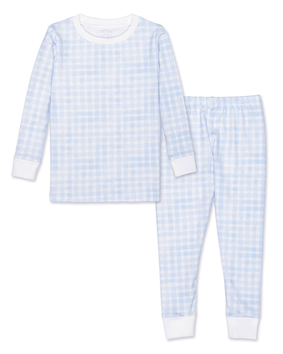 Blue Gingham Pajama Set