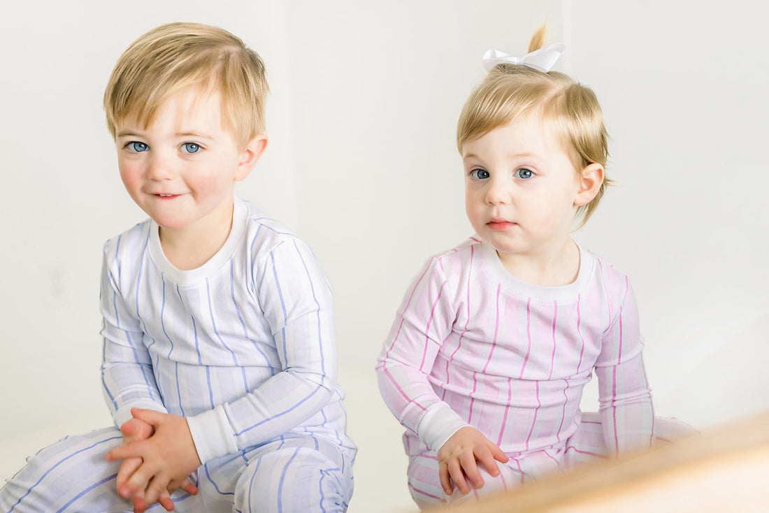 Blue Stripe Pajama Set