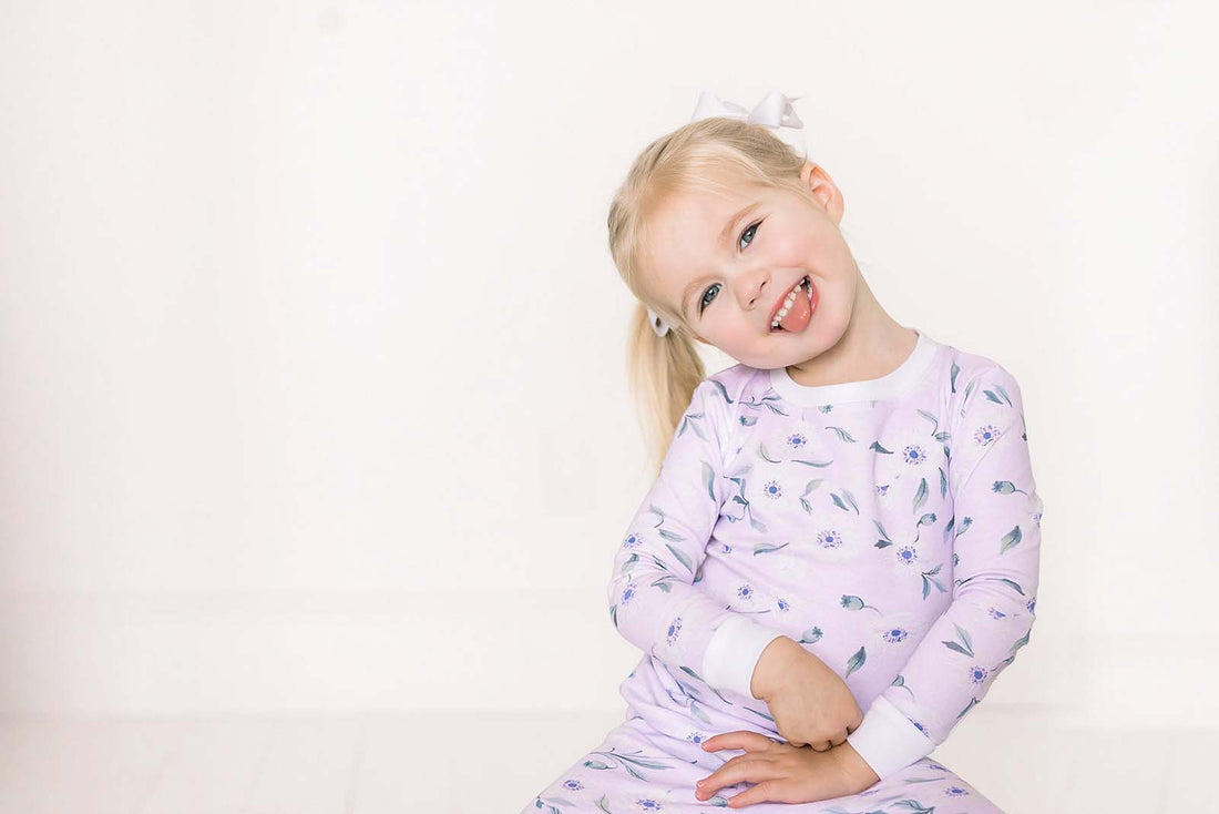 White Poppy Pajama Set