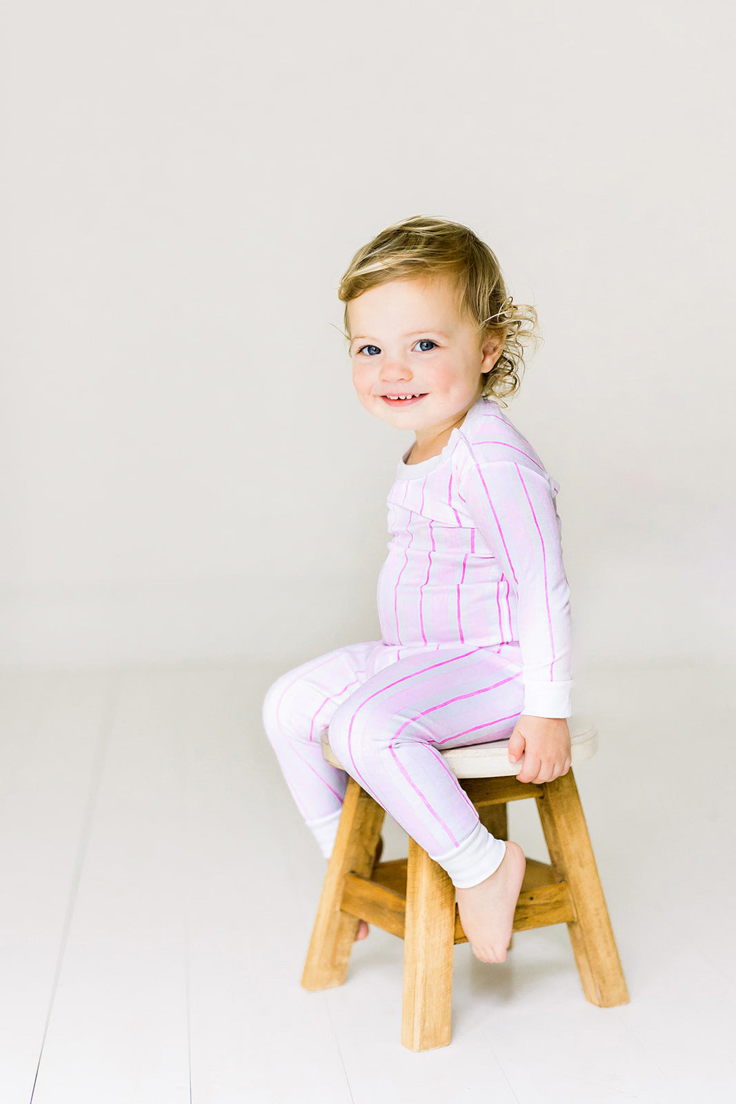 Pink Stripe Pajama Set