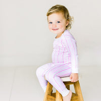 Pink Stripe Pajama Set