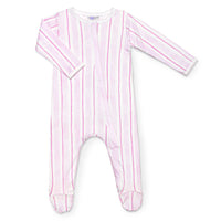 Pink Stripe Classic Footie