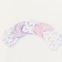 watercolor print pima cotton baby beanie hat