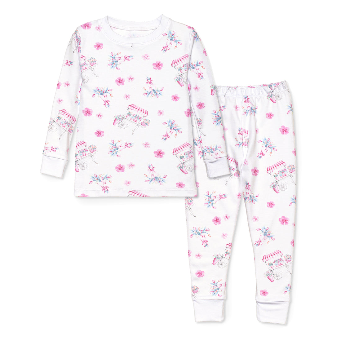 Flower Cart Pajama Set