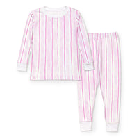 Pink Stripe Pajama Set