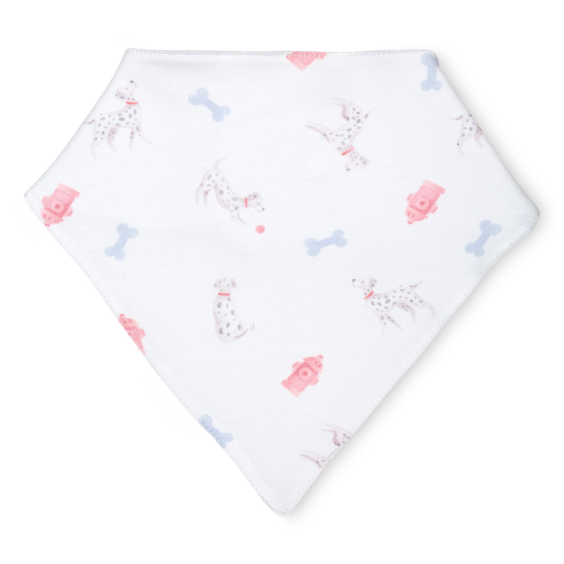 pima cotton baby bandana bib watercolor Dalmatian dog print